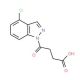 4-(4-Chloro-1H-indazol-1-yl)-4-oxobutanoic acid - chemical structure image