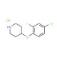 4-(4-Chloro-2-fluorophenoxy)piperidinehydrochloride - chemical structure image