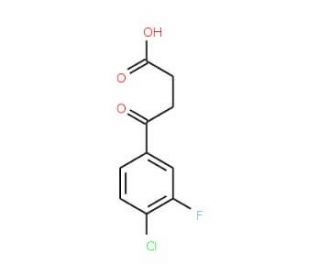 4-(4-Chloro-3-fluorophenyl)-4-oxobutyric acid (CAS 142048-54-2) - chemical structure image