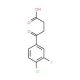 4-(4-Chloro-3-fluorophenyl)-4-oxobutyric acid (CAS 142048-54-2) - chemical structure image