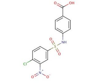 4-(4-Chloro-3-nitro-benzenesulfonylamino)-benzoic acid - chemical structure image