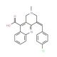 4-(4-Chloro-benzylidene)-2-methyl-1,2,3,4-tetrahydro-benzo[b][1,6]naphthyridine-10-carboxylic acid - chemical structure image