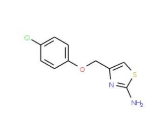 4-(4-Chloro-phenoxymethyl)-thiazol-2-ylamine - chemical structure image