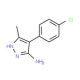 4-(4-Chloro-phenyl)-5-methyl-2H-pyrazol-3-ylamine (CAS 214416-39-4) - chemical structure image