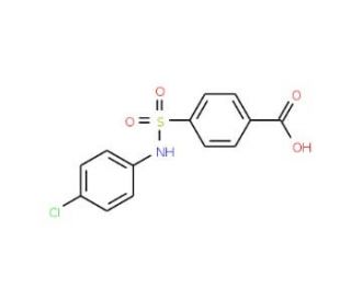 4-(4-Chloro-phenylsulfamoyl)-benzoic acid - chemical structure image