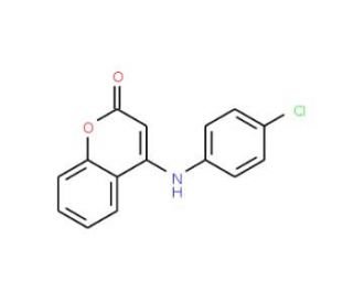 4-(4-Chloroanilino)-2H-chromen-2-one (CAS 24526-89-4) - chemical structure image