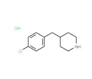 4-(4-Chlorobenzyl)piperidine hydrochloride (CAS 36968-94-2) - chemical structure image