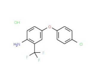 4-(4-Chlorophenoxy)-2-(trifluoromethyl)anilinehydrochloride - chemical structure image