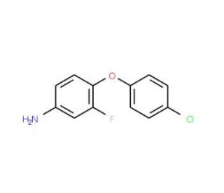 4-(4-Chlorophenoxy)-3-fluoroaniline (CAS 946664-06-8) - chemical structure image