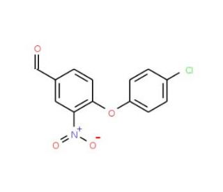 4-(4-Chlorophenoxy)-3-nitrobenzenecarbaldehyde - chemical structure image