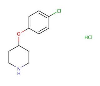 4-(4-Chlorophenoxy)piperidine hydrochloride (CAS 63843-53-8) - chemical structure image