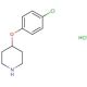 4-(4-Chlorophenoxy)piperidine hydrochloride (CAS 63843-53-8) - chemical structure image
