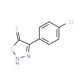 4-(4-Chlorophenyl)-1,2,3-thiadiazole-5-thiol - chemical structure image