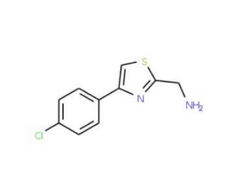 [4-(4-chlorophenyl)-1,3-thiazol-2-yl]methylamine - chemical structure image