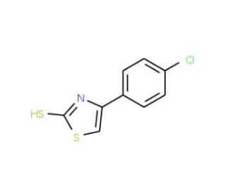4-(4-chlorophenyl)-1,3-thiazole-2-thiol (CAS 2104-00-9) - chemical structure image
