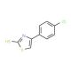 4-(4-chlorophenyl)-1,3-thiazole-2-thiol (CAS 2104-00-9) - chemical structure image