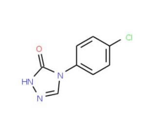 4-(4-Chlorophenyl)-1H-1,2,4-triazol-5(4H)-one (CAS 5097-86-9) - chemical structure image