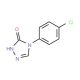 4-(4-Chlorophenyl)-1H-1,2,4-triazol-5(4H)-one (CAS 5097-86-9) - chemical structure image