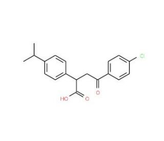 4-(4-Chlorophenyl)-2-(4-isopropylphenyl)-4-oxobutanoic acid - chemical structure image