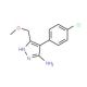 4-(4-Chlorophenyl)-3-(methoxymethyl)-1H-pyrazol-5-amine (CAS 895010-44-3) - chemical structure image