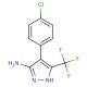 4-(4-chlorophenyl)-3-(trifluoromethyl)-1H-pyrazol-5-amine - chemical structure image