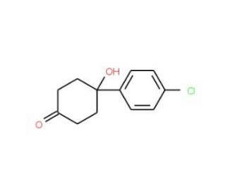 4-(4-Chlorophenyl)-4-hydroxycyclohexanone (CAS 36716-71-9) - chemical structure image