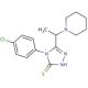 4-(4-chlorophenyl)-5-(1-piperidin-1-ylethyl)-4H-1,2,4-triazole-3-thiol - chemical structure image