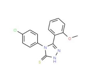 4-(4-chlorophenyl)-5-(2-methoxyphenyl)-4H-1,2,4-triazole-3-thiol - chemical structure image
