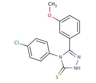 4-(4-chlorophenyl)-5-(3-methoxyphenyl)-4H-1,2,4-triazole-3-thiol - chemical structure image