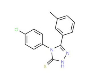 4-(4-chlorophenyl)-5-(3-methylphenyl)-4H-1,2,4-triazole-3-thiol - chemical structure image