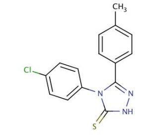 4-(4-chlorophenyl)-5-(4-methylphenyl)-4H-1,2,4-triazole-3-thiol - chemical structure image