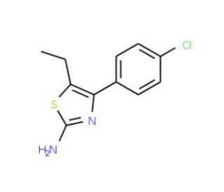4-(4-Chlorophenyl)-5-ethyl-1,3-thiazol-2-amine (CAS 313533-99-2) - chemical structure image