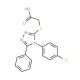{[4-(4-chlorophenyl)-5-phenyl-4H-1,2,4-triazol-3-yl]thio}acetic acid - chemical structure image