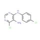 4-(4-Chlorophenyl)amino-5-amino-6-chloropyrimidine (CAS 103505-49-3) - chemical structure image
