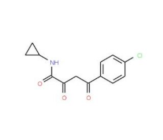 4-(4-chlorophenyl)-N-cyclopropyl-2,4-dioxobutanamide - chemical structure image