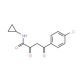 4-(4-chlorophenyl)-N-cyclopropyl-2,4-dioxobutanamide - chemical structure image