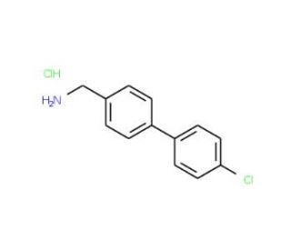 [4-(4-Chlorophenyl)phenyl]methylamine hydrochloride (CAS 410077-96-2) - chemical structure image