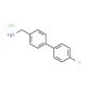 [4-(4-Chlorophenyl)phenyl]methylamine hydrochloride (CAS 410077-96-2) - chemical structure image