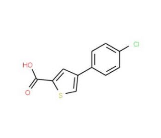 4-(4-Chlorophenyl)thiophene-2-carboxylic acid - chemical structure image