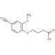 4-(4-cyano-2-methoxyphenoxy)butanoic acid - chemical structure image