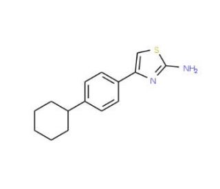 4-(4-Cyclohexyl-phenyl)-thiazol-2-ylamine (CAS 105512-86-5) - chemical structure image