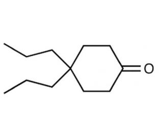 4,4-Di-N-propylcyclohexanone (CAS 123018-62-2) - chemical structure image