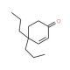 4,4-Di-N-propylcyclohexenone (CAS 60729-41-1) - chemical structure image