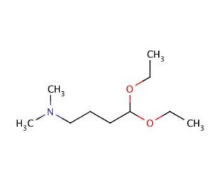 4,4-Diethoxy-N,N-dimethyl-1-butanamine (CAS 1116-77-4) - chemical structure image