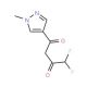 4,4-Difluoro-1-(1-methyl-1H-pyrazol-4-yl)-butane-1,3-dione (CAS 1005585-32-9) - chemical structure image