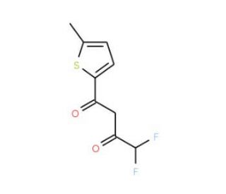 4,4-Difluoro-1-(5-methyl-thiophen-2-yl)-butane-1,3-dione (CAS 832737-14-1) - chemical structure image