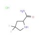 4,4-Difluoro-L-prolinamide hydrochloride (CAS 426844-51-1) - chemical structure image