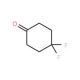 4,4-Difluorocyclohexanone (CAS 22515-18-0) - chemical structure image