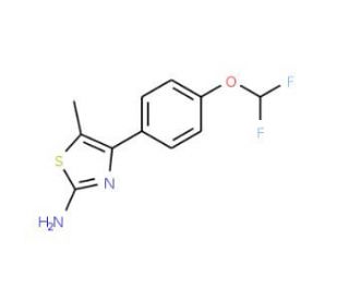 4-[4-(difluoromethoxy)phenyl]-5-methyl-1,3-thiazol-2-amine - chemical structure image
