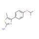 4-[4-(difluoromethoxy)phenyl]-5-methyl-1,3-thiazol-2-amine - chemical structure image